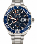 TAG Heuer Aquaracer Calibre 16 Automatic Chronograph – Blue Bezel – Stainless Steel