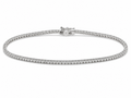 14K White Gold Natural Diamond Tennis Bracelet – 2.00 CTW