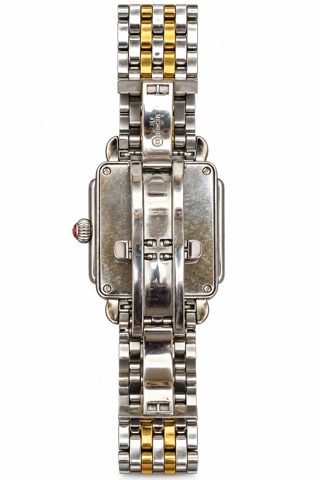 Michele Deco Two-Tone Diamond Ladies Watch – Mother-of-Pearl Dial – Stainless Steel Bracelet