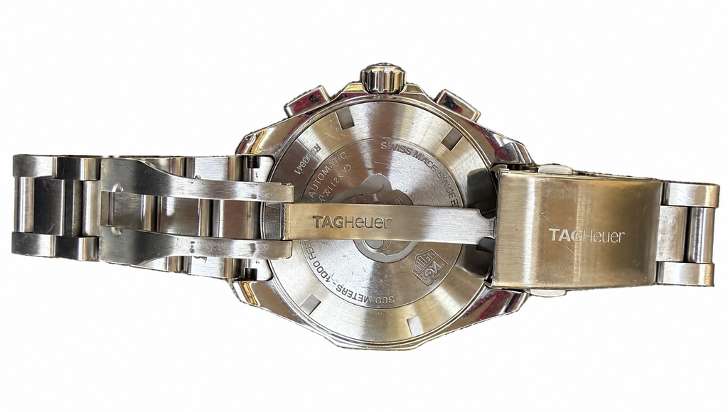 TAG Heuer Aquaracer Calibre 16 Automatic Chronograph – Blue Bezel – Stainless Steel