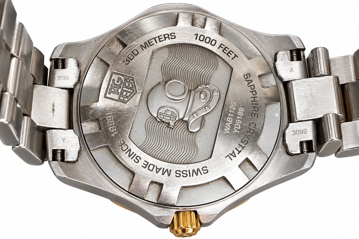 TAG Heuer Aquaracer 300M Two-Tone Blue Dial – Ref. WAB1120 – 39mm