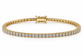 14K Yellow Gold 4.33 CTW Diamond Tennis Bracelet