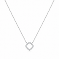14K White Gold Petite Diamond Pendant Necklace – 0.13 CTW