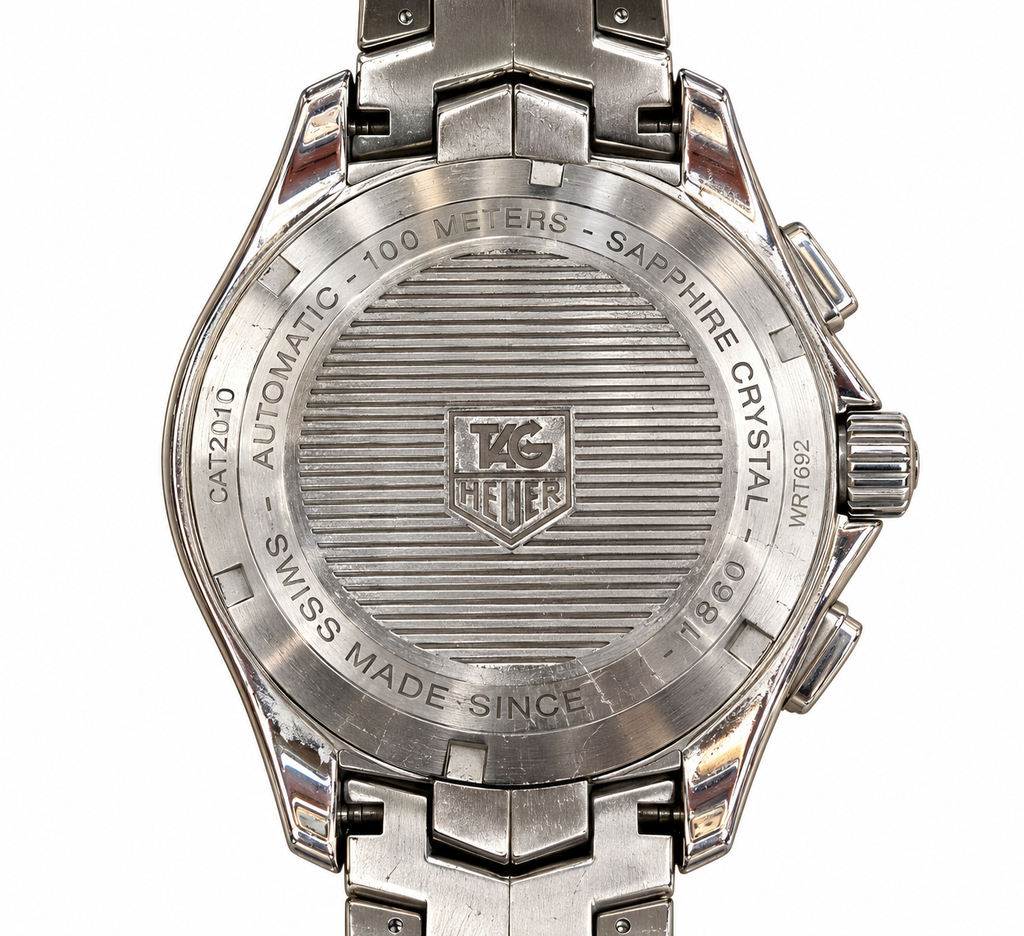 TAG Heuer Link Calibre 16 Automatic Chronograph – CAT2010 – Black Dial – Stainless Steel