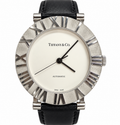 Tiffany & Co. Atlas Automatic Sterling Silver 925 Watch – Approx. 38mm – Swiss Made