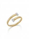 14K Yellow Gold Flexible Diamond Bangle Bracelet