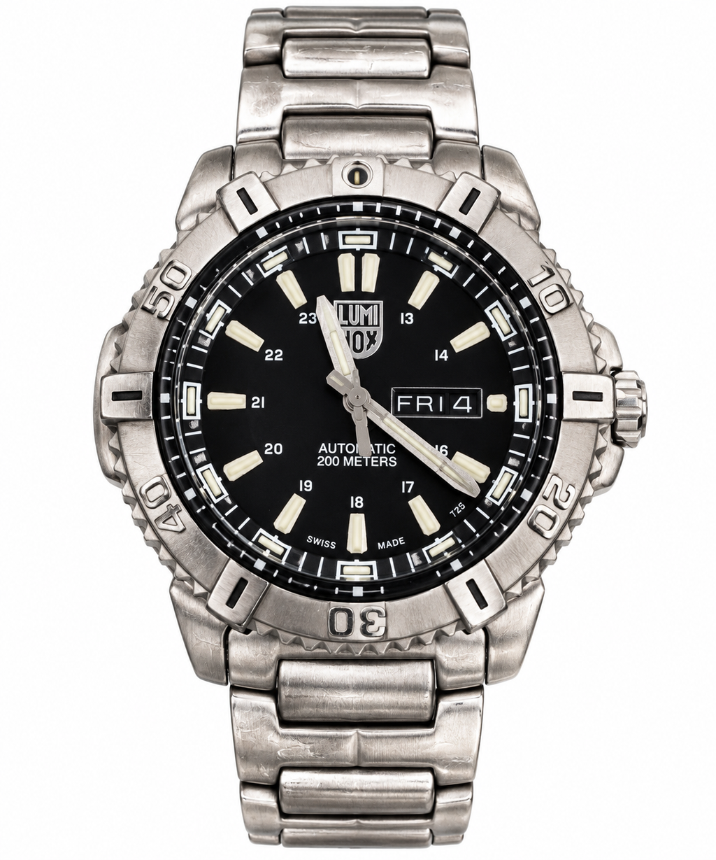 Luminox Series 8300 Automatic – Black Dial – Stainless Steel – Swiss Made