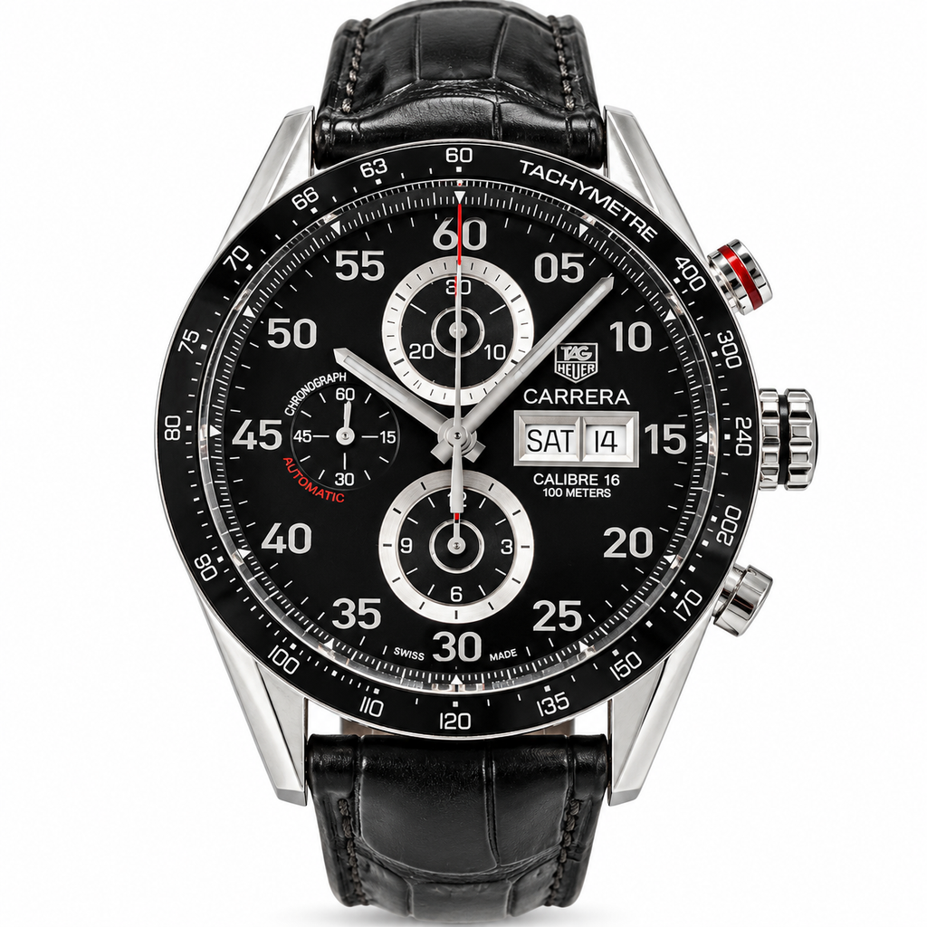 TAG Heuer Carrera Calibre 16 Automatic Chronograph – 43mm – Black Dial – CV2A10