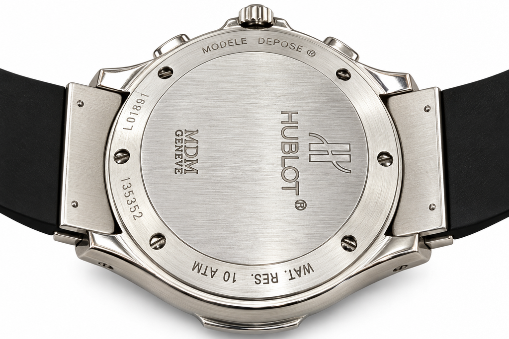 Hublot MDM Genève Chronograph – 40mm – Blue Dial – Stainless Steel – Black Rubber Strap