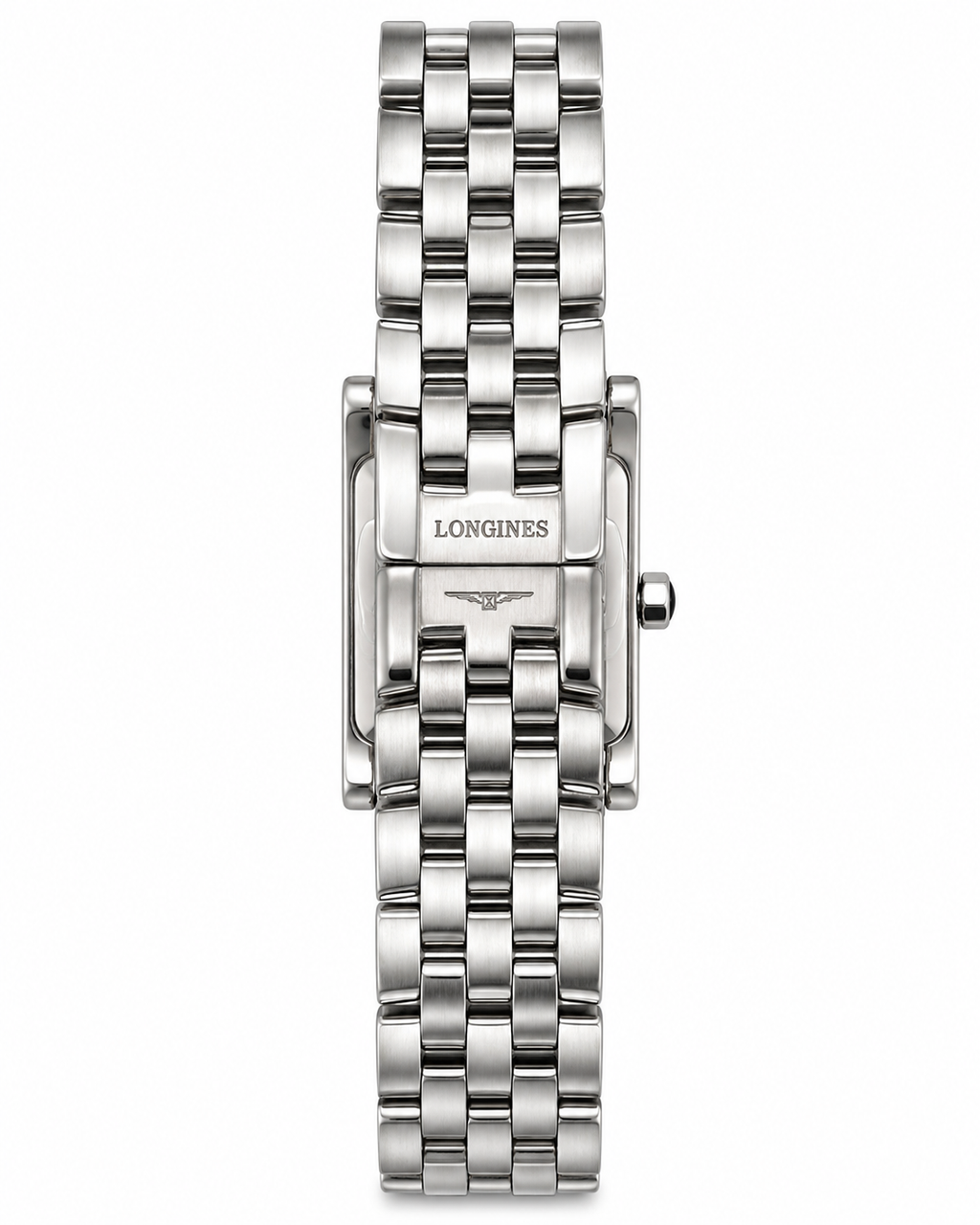 Longines DolceVita L5.155.4 Ladies Stainless Steel Rectangular Watch – White Dial