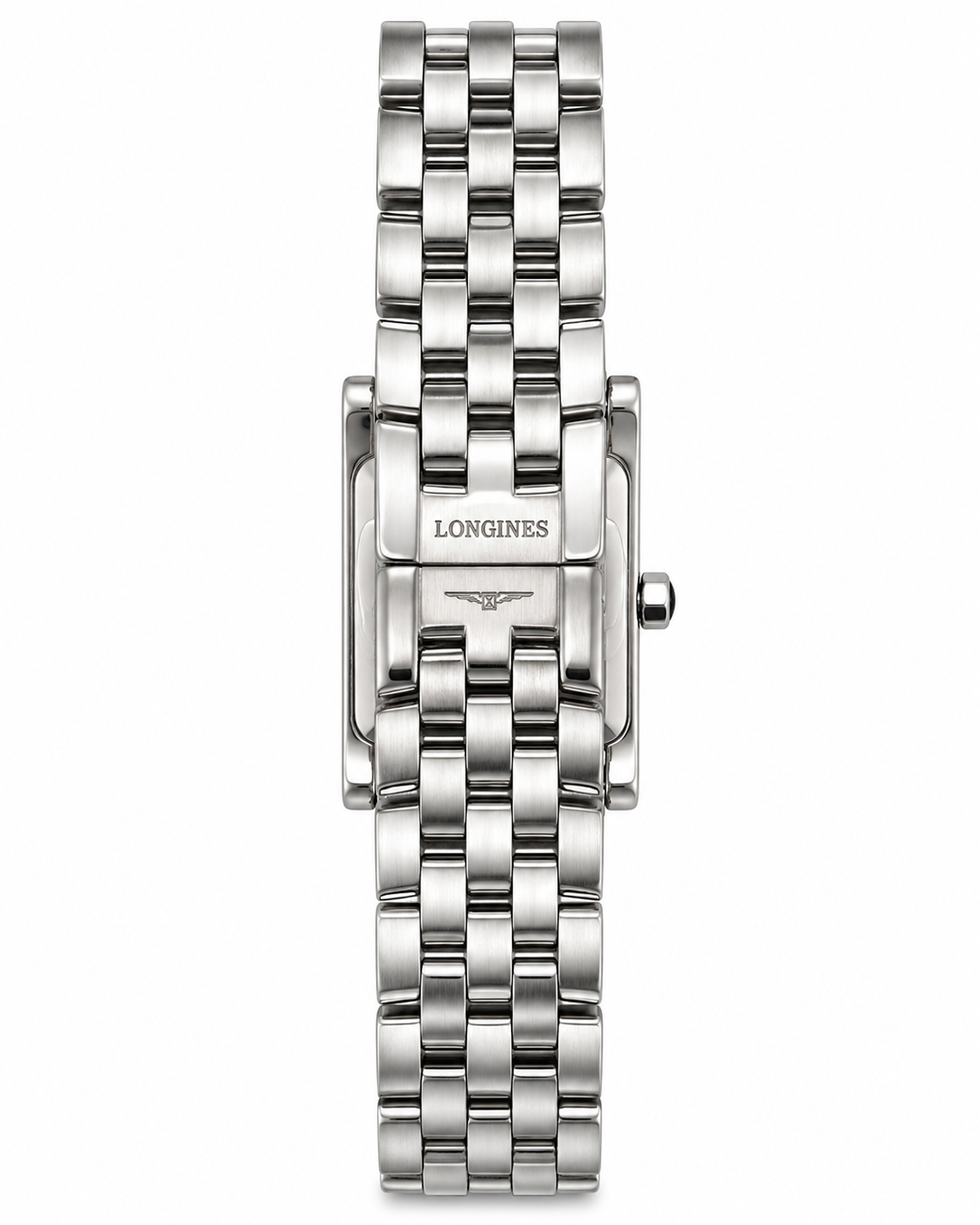 Longines DolceVita L5.155.4 Ladies Stainless Steel Rectangular Watch – White Dial