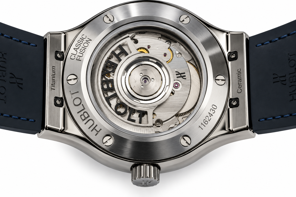 Hublot Classic Fusion Automatic – 42mm – Blue Dial – Titanium & Ceramic – Leather Strap