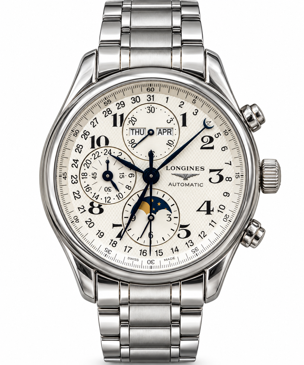 Longines Master Collection Automatic Chronograph Moonphase – Stainless Steel – Men’s Watch