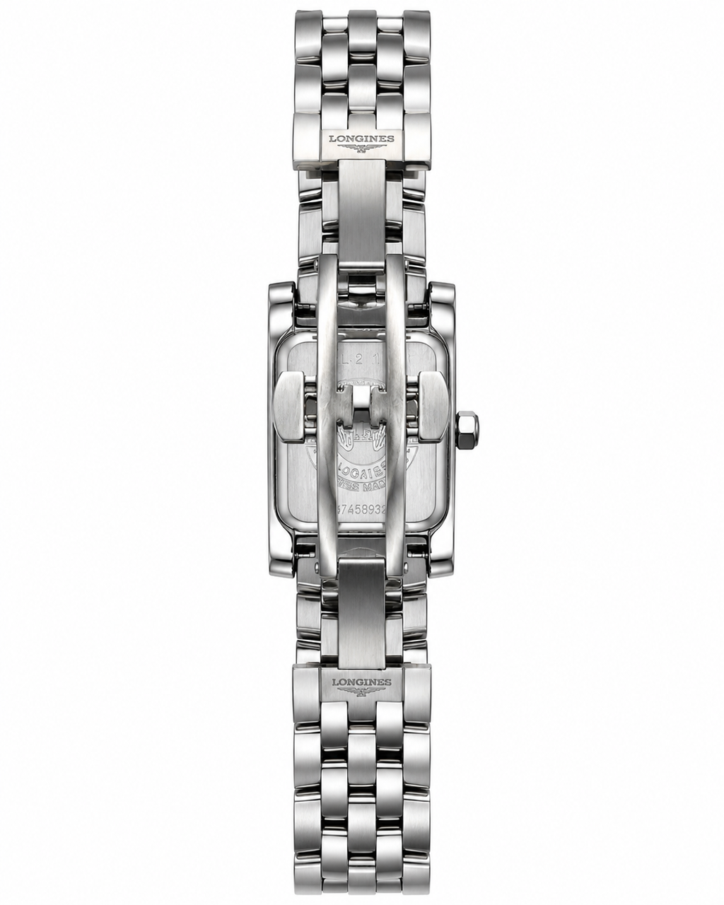 Longines DolceVita L5.155.4 Ladies Stainless Steel Rectangular Watch – White Dial