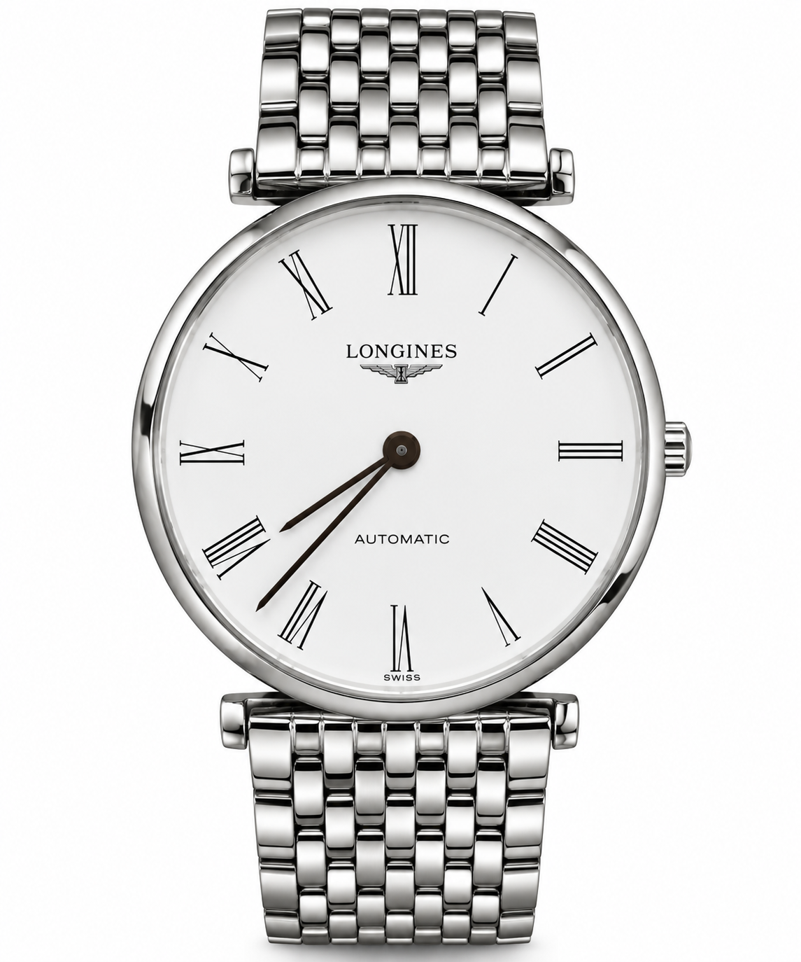 Longines La Grande Classique Automatic – Stainless Steel – White Roman Numeral Dial