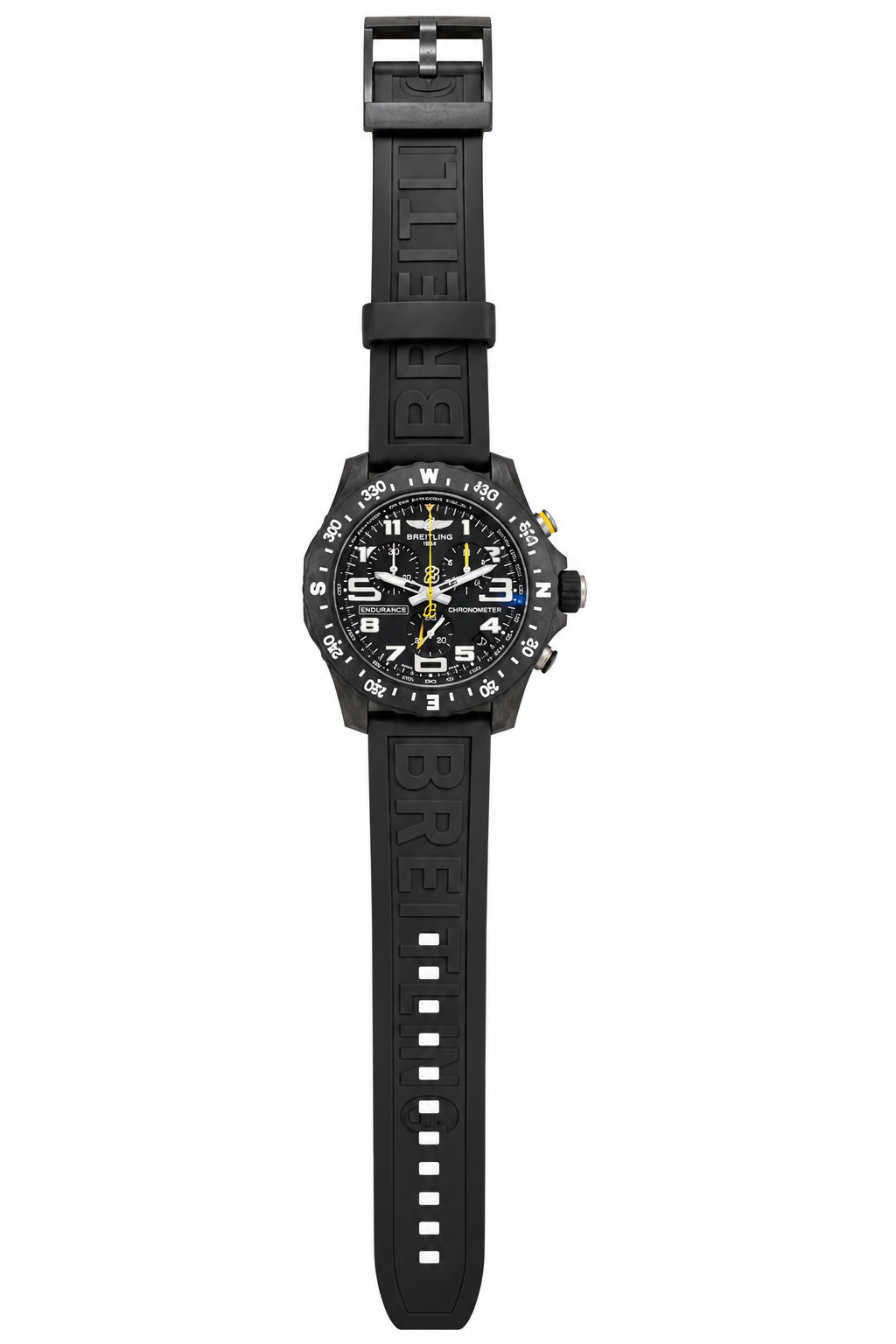 Breitling Endurance Pro Chronograph 44mm – Black Dial – Black Rubber Strap
