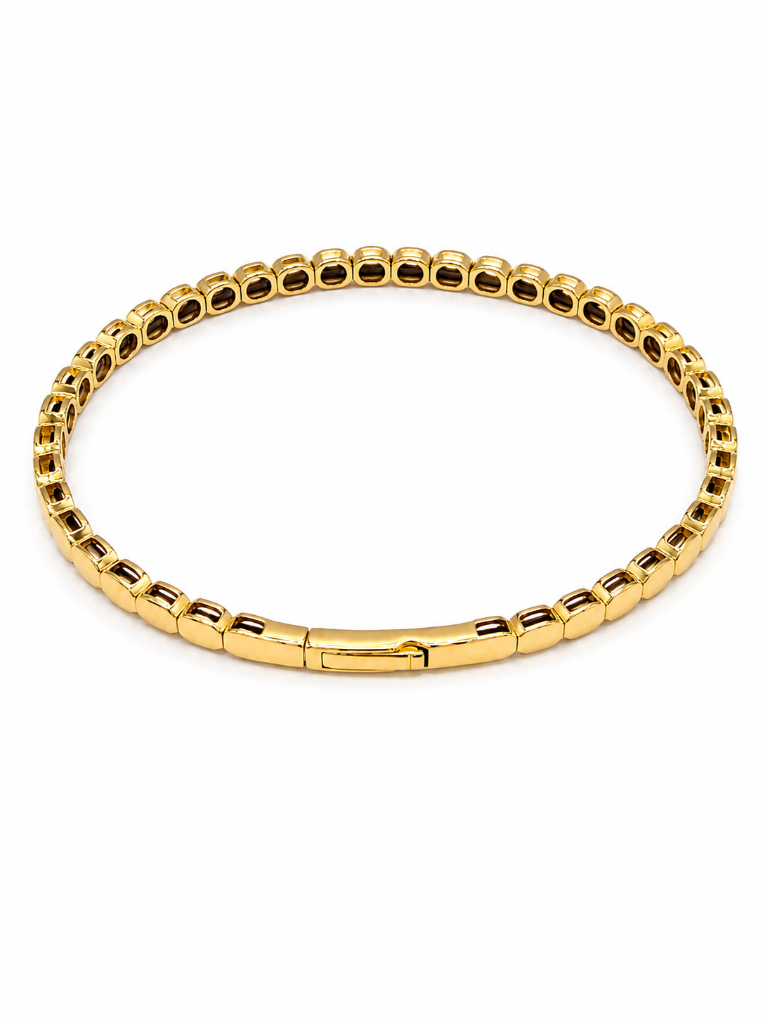 14K Yellow Gold Natural White & Brown Diamond Bracelet
