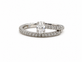 Platinum Oval Diamond Engagement Ring