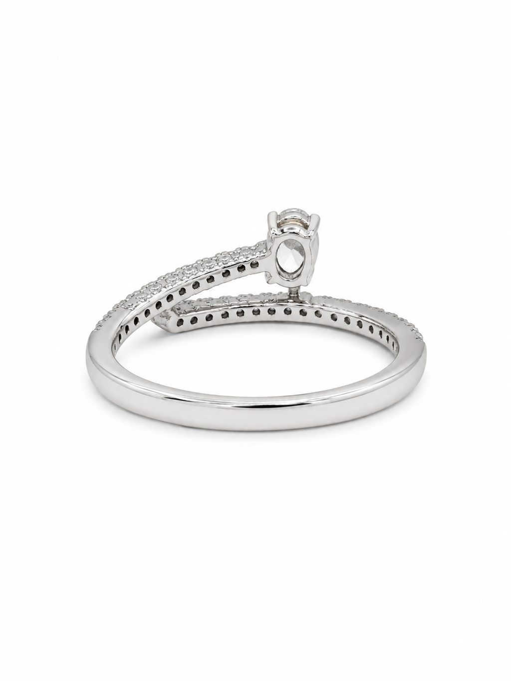 Platinum Oval Diamond Engagement Ring