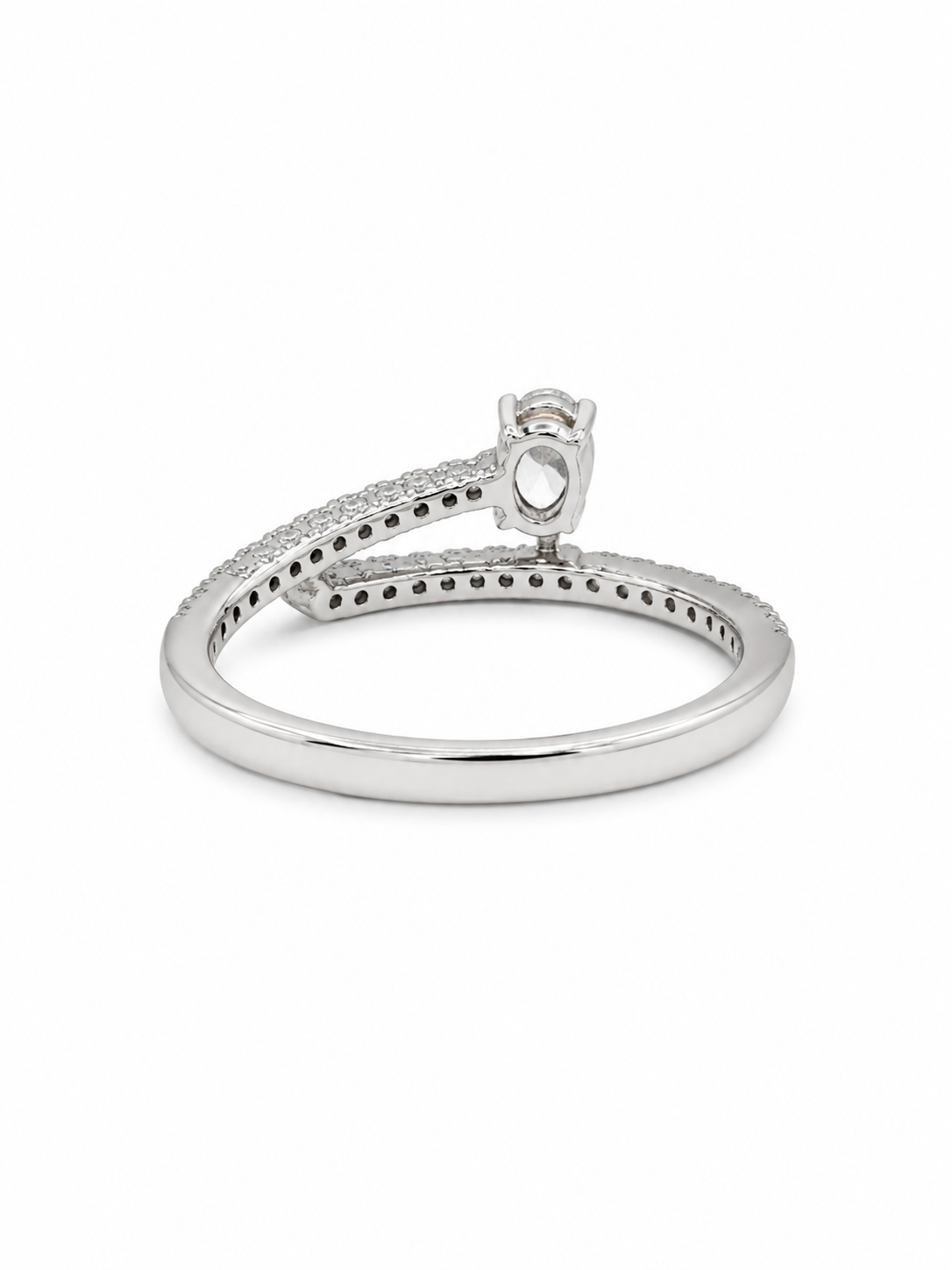 Platinum Oval Diamond Engagement Ring