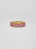 14K Yellow Gold Natural Diamond & Pink Sapphire Ring