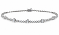 14K White Gold Natural Diamond Tennis Bracelet – 2.025 CTW