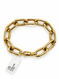 14K Yellow Gold Paperclip Link Bracelet – 15.8g