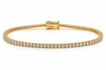 14K Yellow Gold Diamond Tennis Bracelet — 2.00 CTW