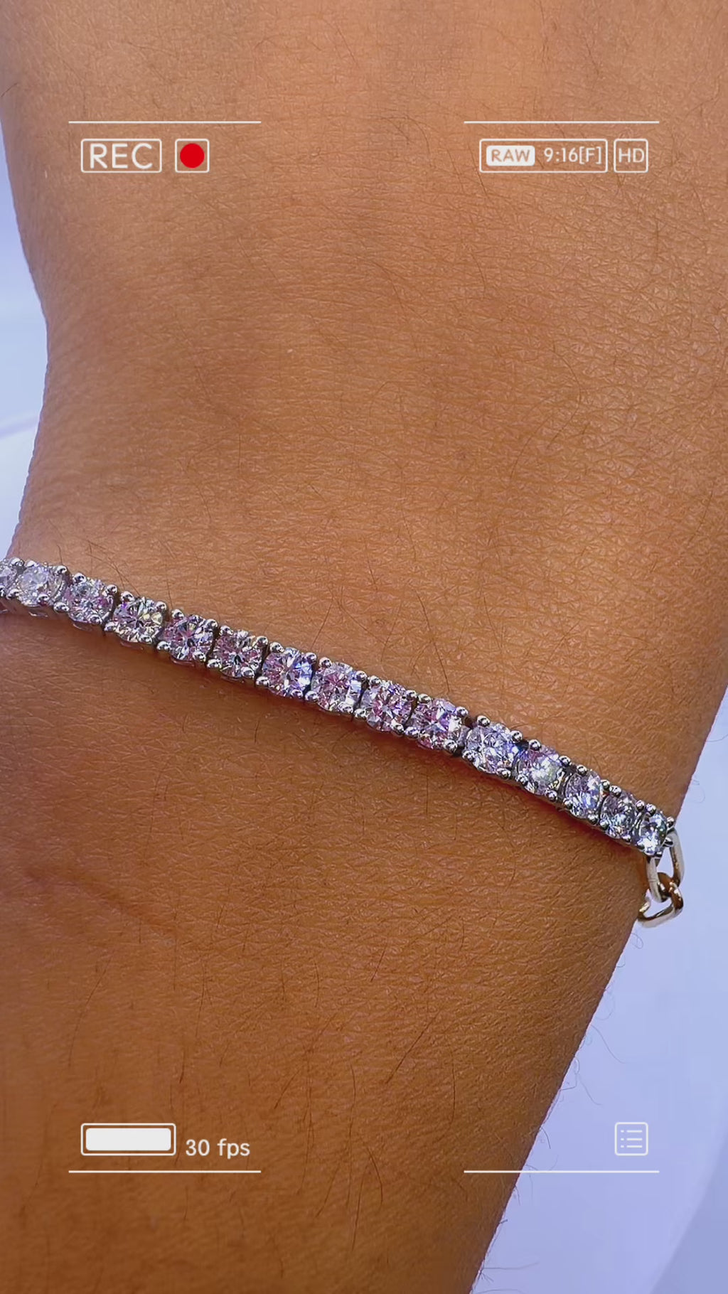 14K Two-Tone Gold Diamond Link Bracelet