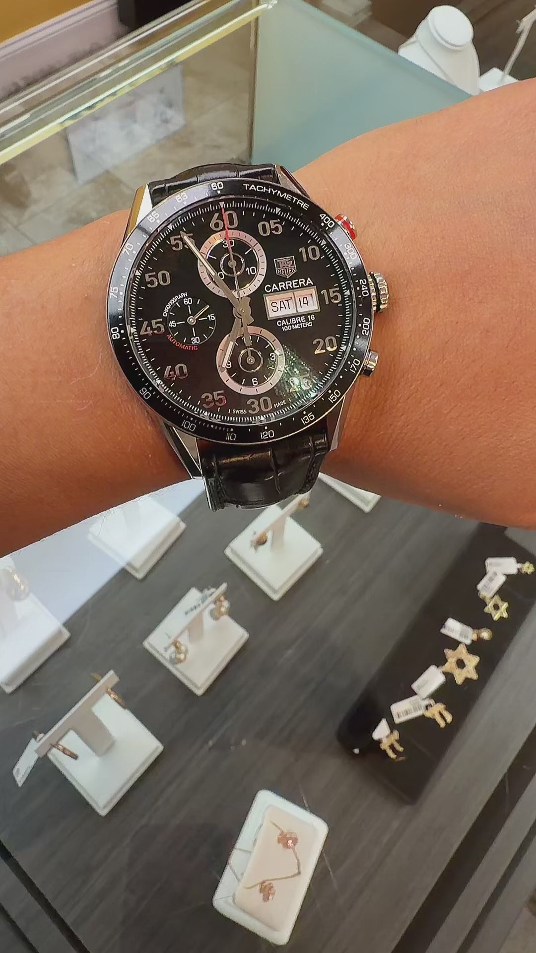 TAG Heuer Carrera Calibre 16 Automatic Chronograph – 43mm – Black Dial – CV2A10
