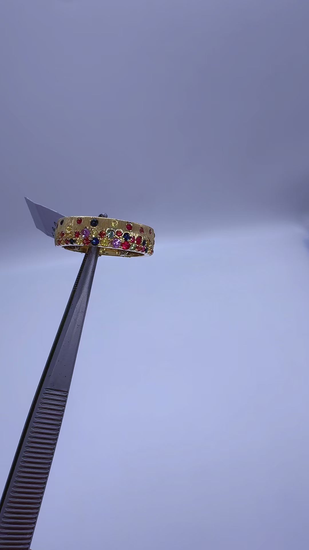 14K White & Yellow Gold Natural Diamond Band Ring