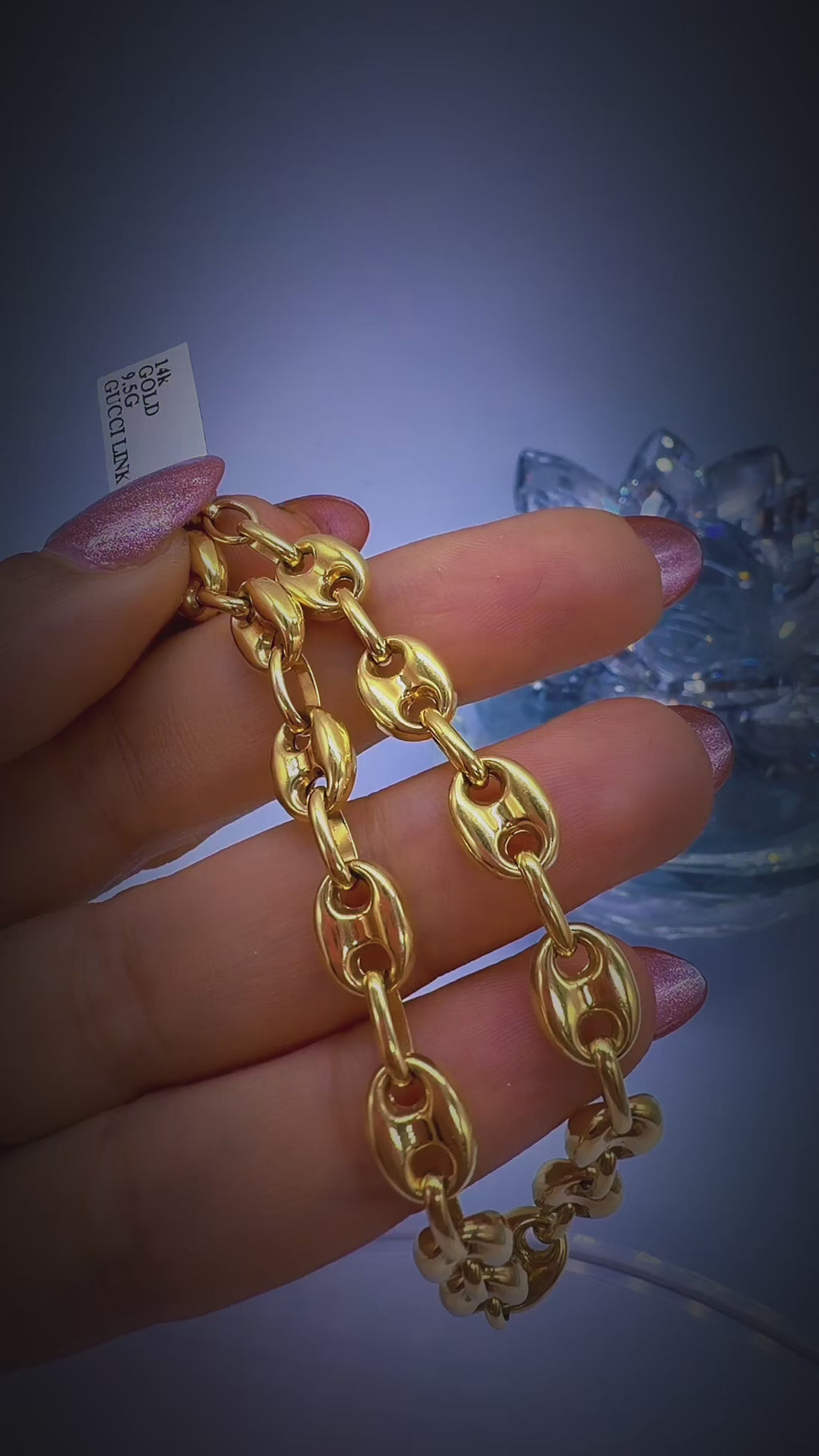 14K Yellow Gold Gucci Link Bracelet