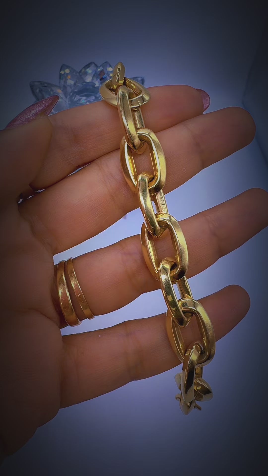 14K Yellow Gold Paperclip Link Bracelet – 17.3 Grams