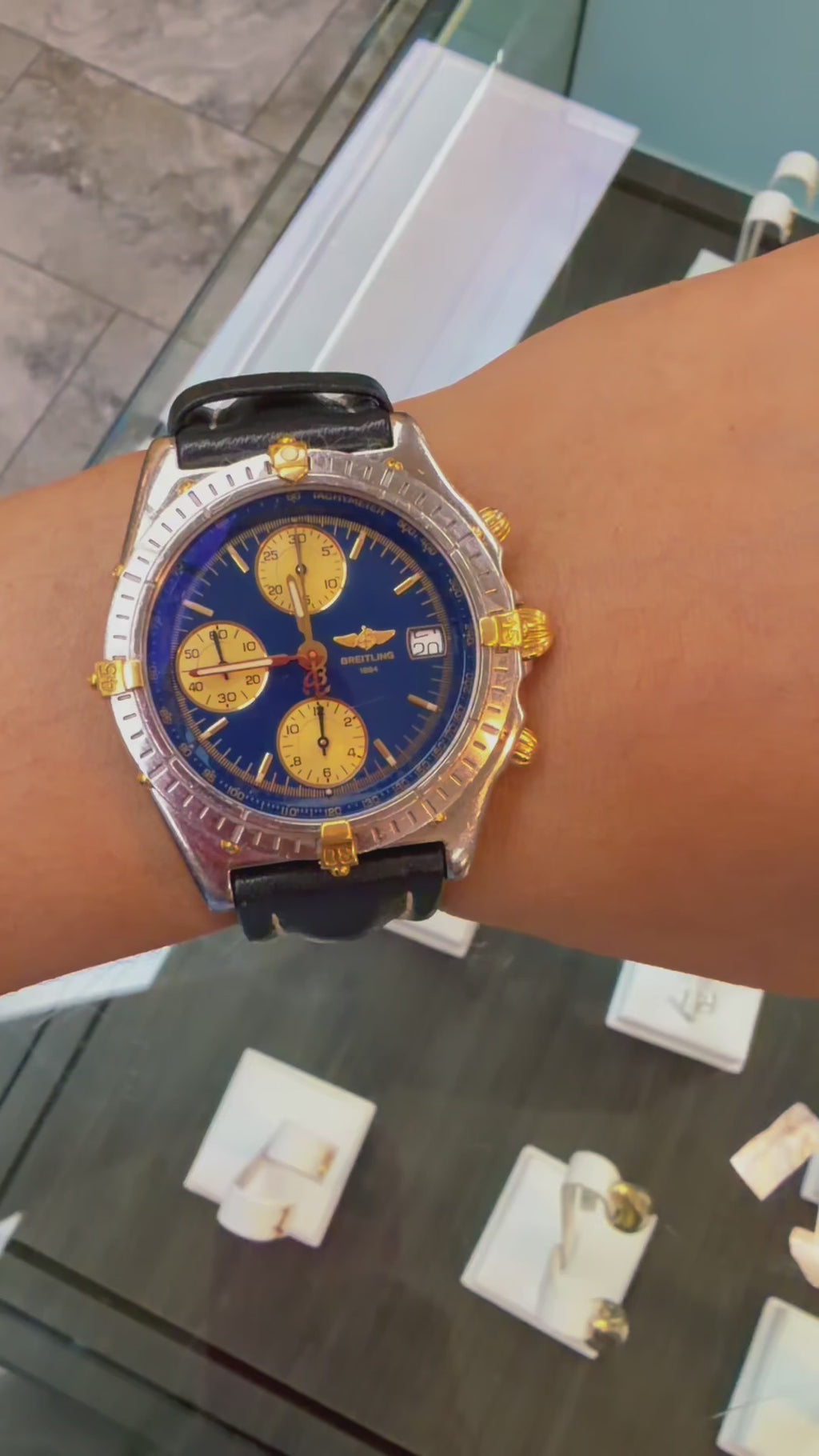 Breitling Chronomat B13050.1 Automatic Chronograph – 39mm – Blue Dial – Watch Only