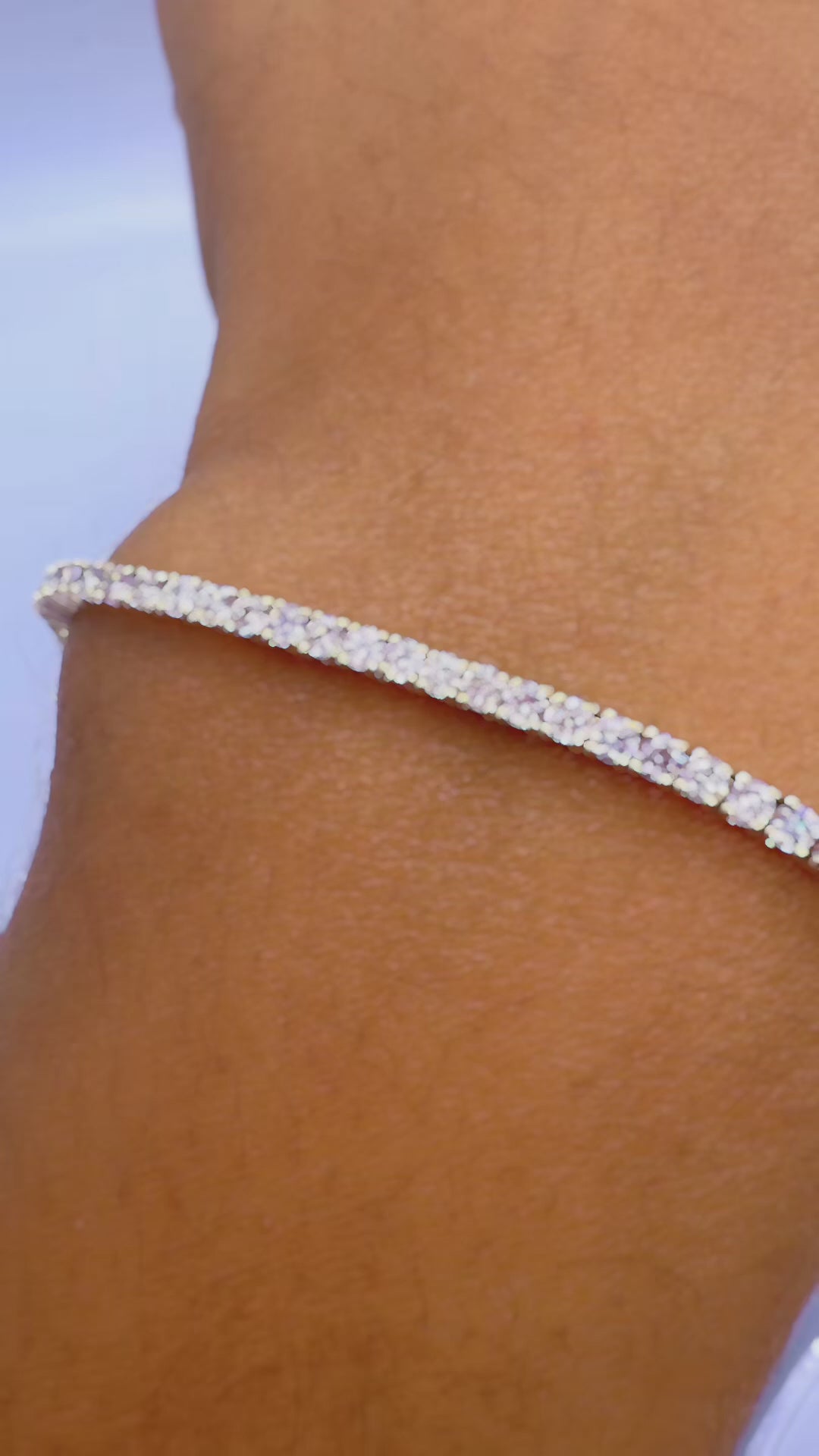 14K Yellow Gold 2.50 CTW Diamond Tennis Bracelet