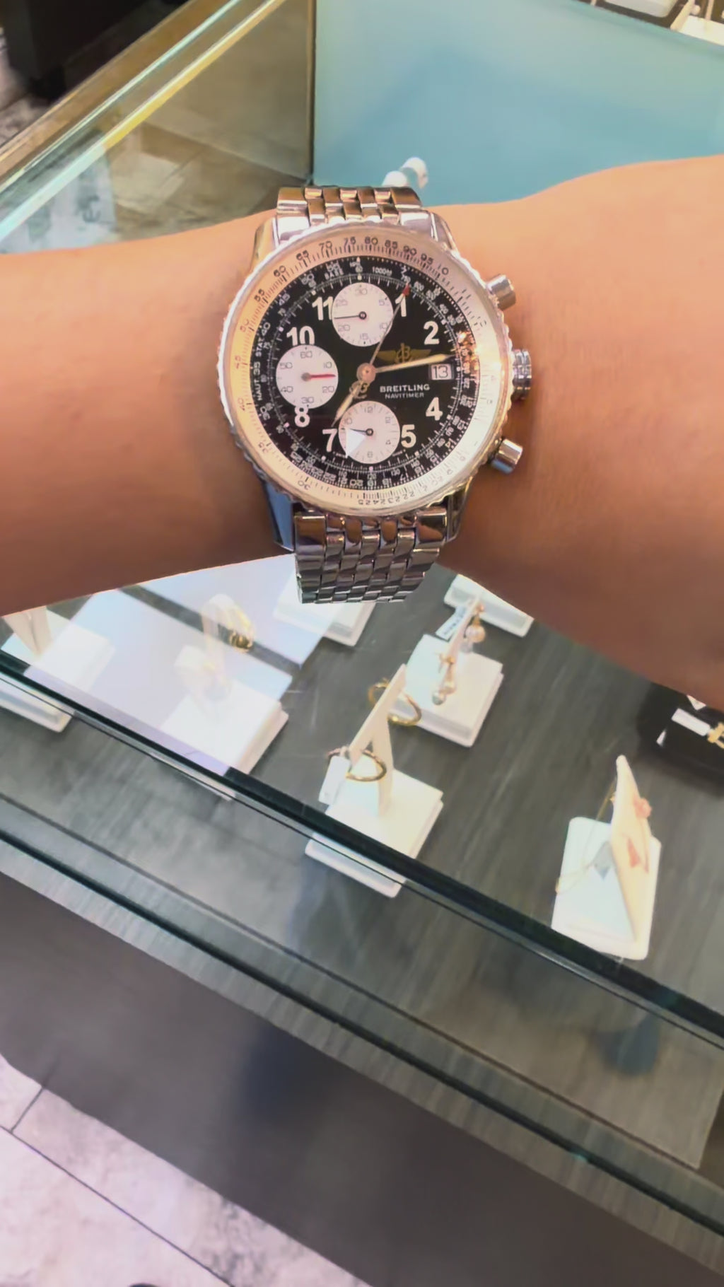 Breitling Navitimer Chronograph A13022 – Stainless Steel – Black Dial – Automatic – Watch Only