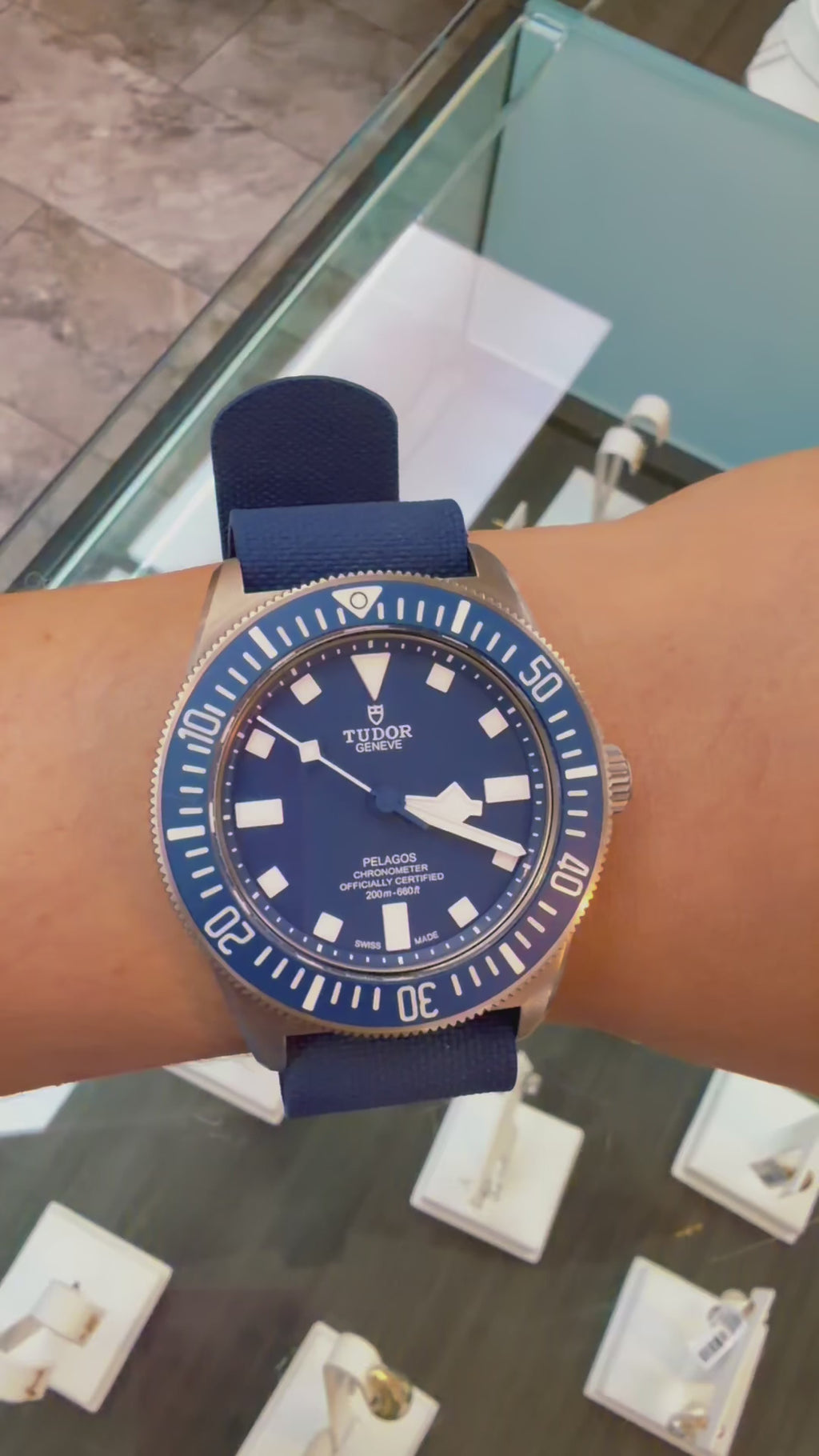 Tudor Pelagos FXD Marine Nationale 42mm Blue Dial Titanium Automatic Watch – Full Set