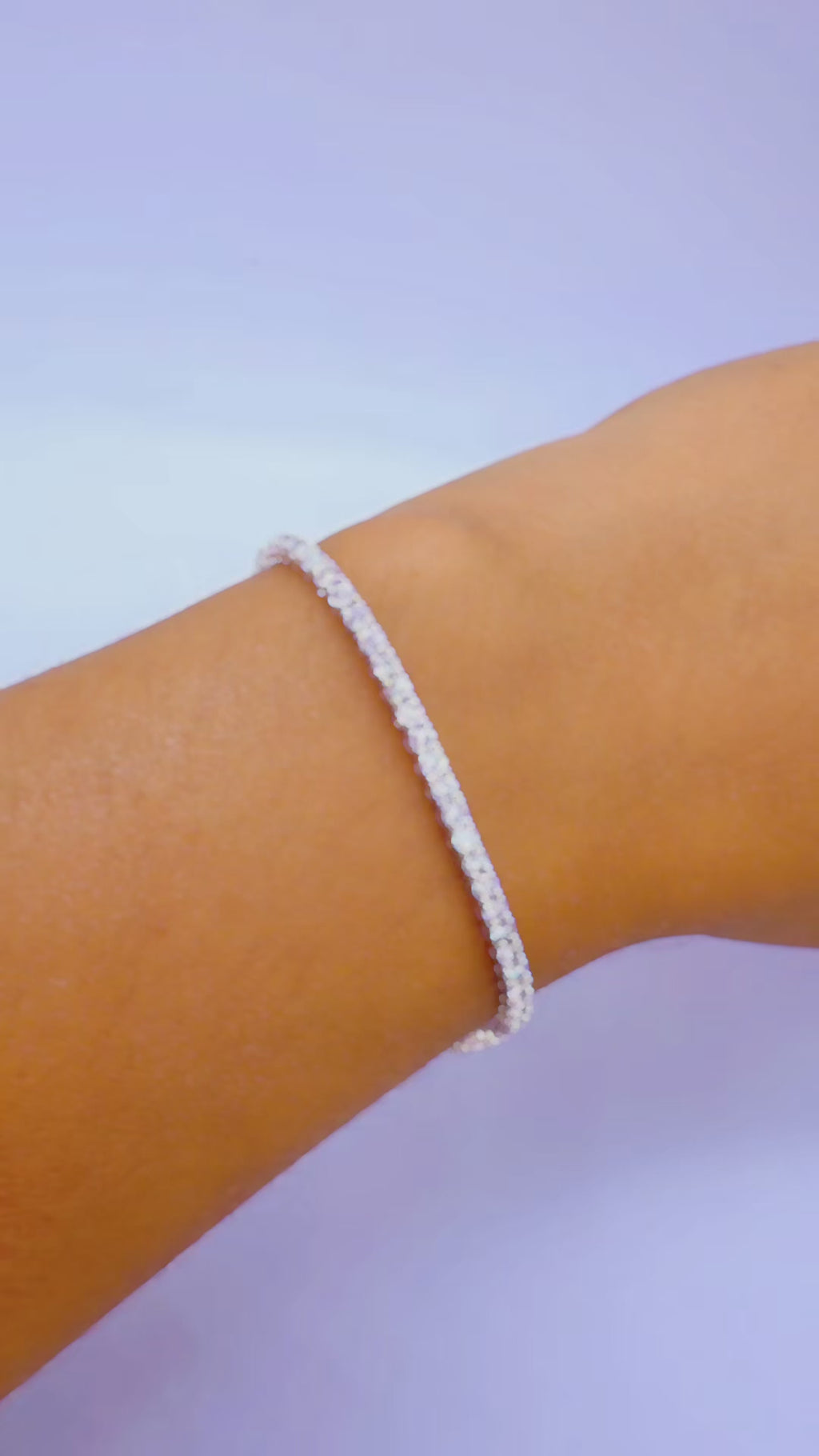 14K White Gold Natural Diamond Tennis Bracelet – 2.90 CTW