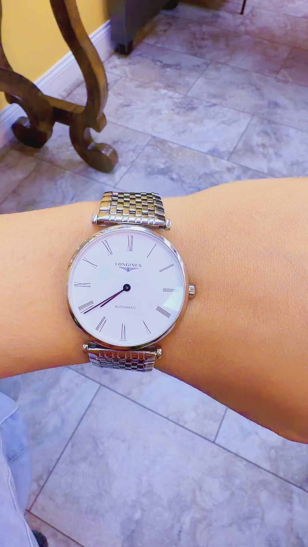 Longines La Grande Classique Automatic – Stainless Steel – White Roman Numeral Dial